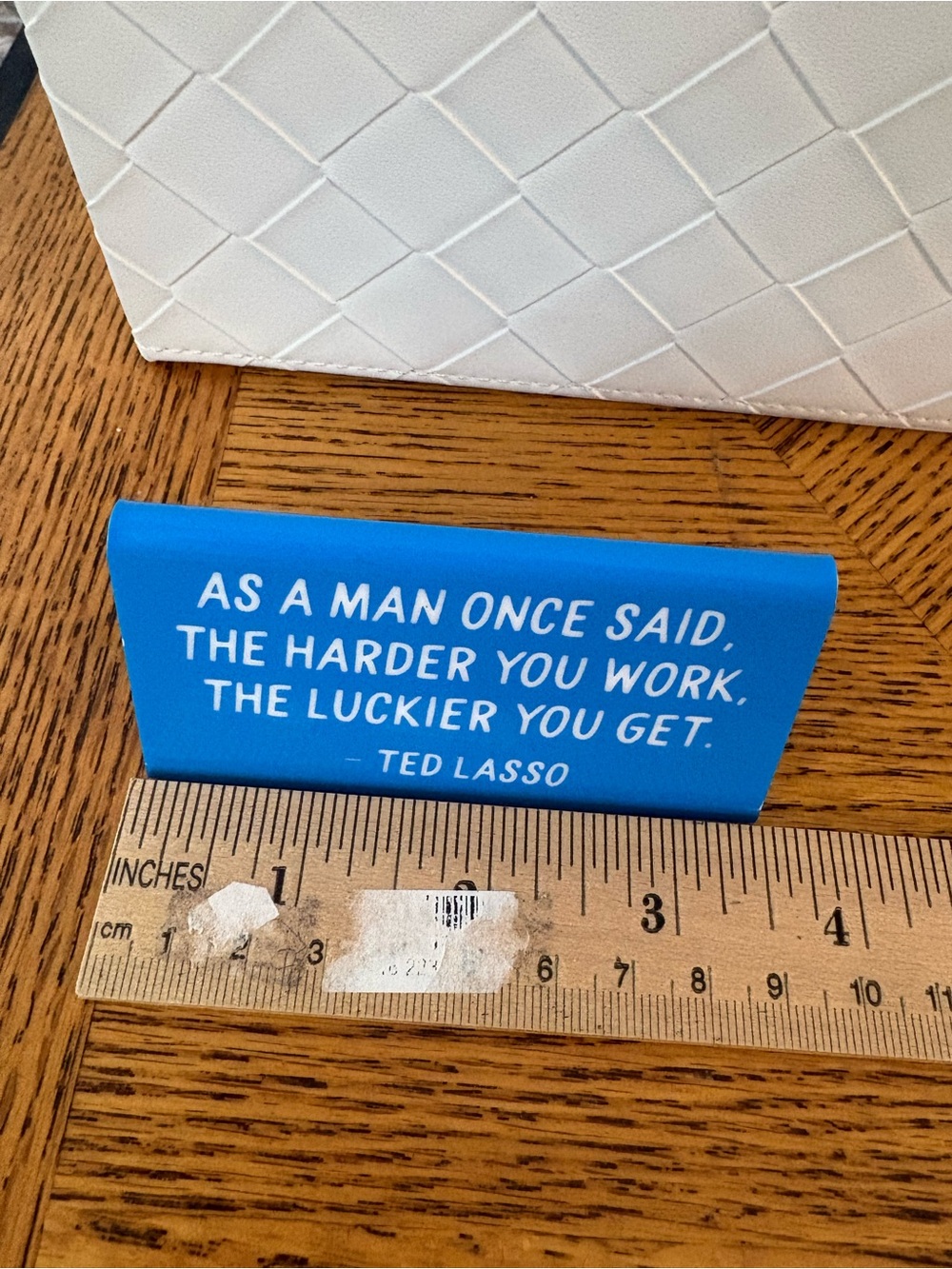 Small Ted Lasso Quote Desk Plate